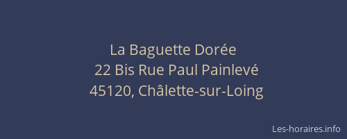 La Baguette Dor&eacute;e