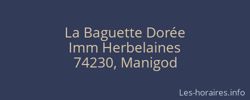 La Baguette Dorée