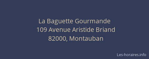 La Baguette Gourmande