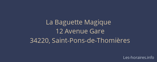 La Baguette Magique