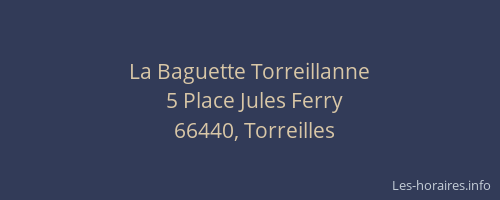 La Baguette Torreillanne