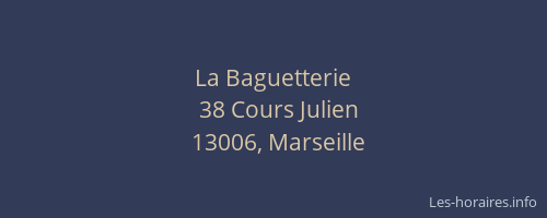 La Baguetterie
