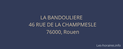 LA BANDOULIERE