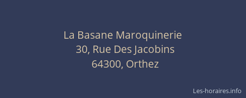 La Basane Maroquinerie