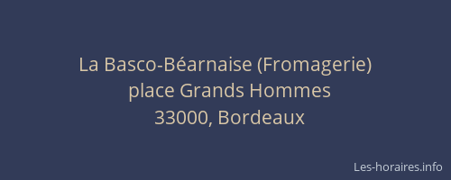 La Basco-Béarnaise (Fromagerie)