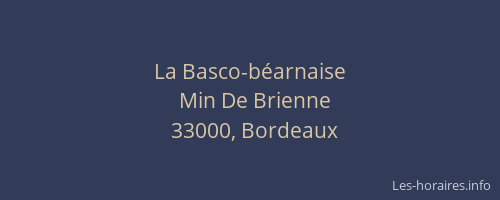 La Basco-béarnaise
