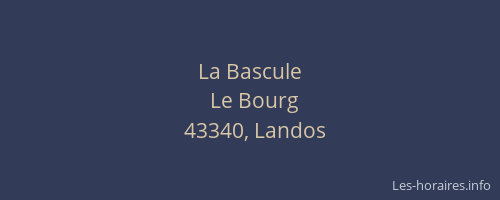 La Bascule