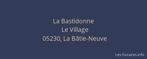 La Bastidonne