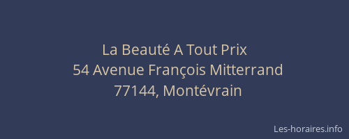 La Beauté A Tout Prix