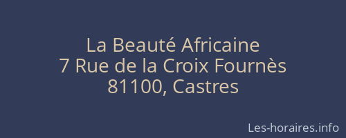 La Beauté Africaine