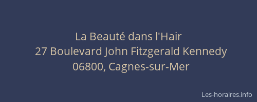 La Beauté dans l'Hair