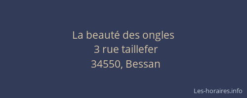 La beauté des ongles