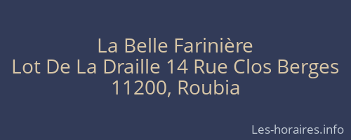 La Belle Farinière