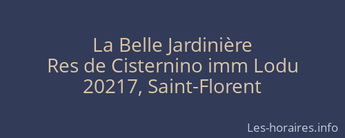 La Belle Jardinière