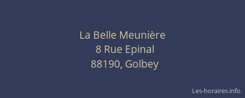 La Belle Meuni&egrave;re