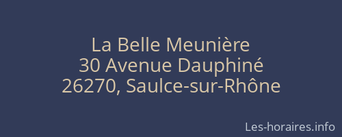 La Belle Meunière