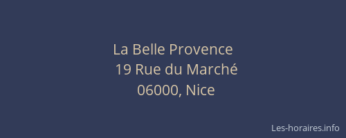 La Belle Provence