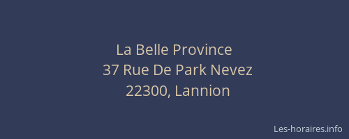 La Belle Province
