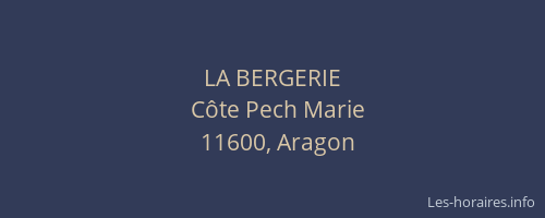 LA BERGERIE