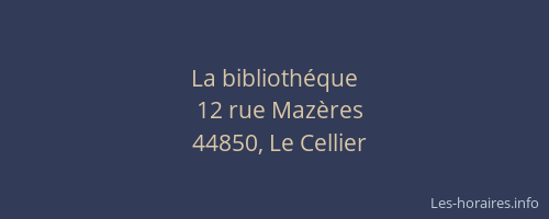 La bibliothéque