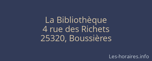 La Bibliothèque