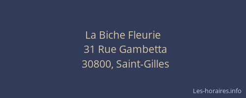 La Biche Fleurie