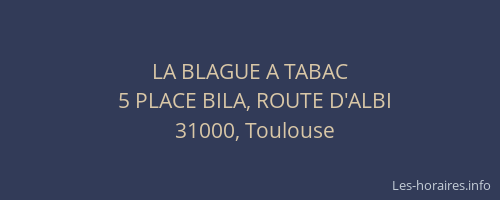 LA BLAGUE A TABAC