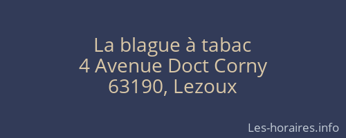 La blague à tabac