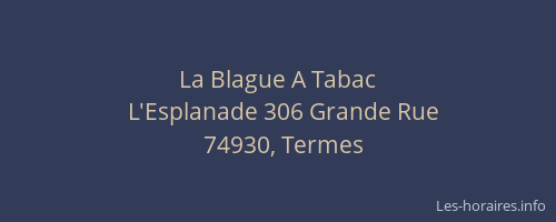 La Blague A Tabac