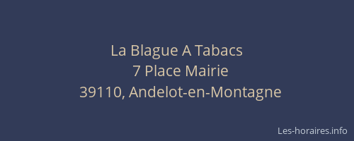 La Blague A Tabacs