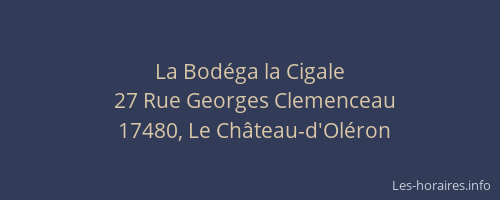 La Bod&eacute;ga la Cigale