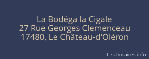 La Bodéga la Cigale