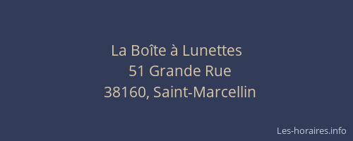 La Bo&icirc;te &agrave; Lunettes