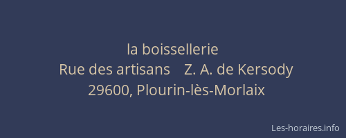 la boissellerie