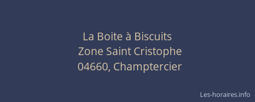 La Boite à Biscuits