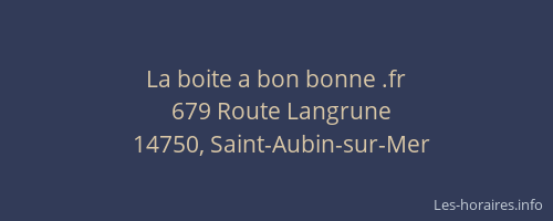 La boite a bon bonne .fr