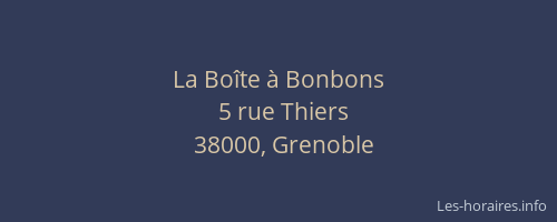 La Boîte à Bonbons