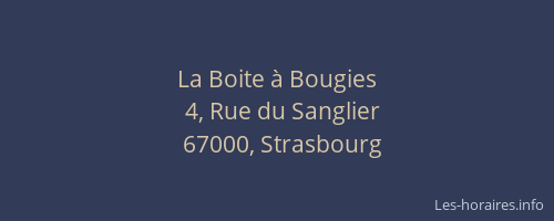 La Boite à Bougies