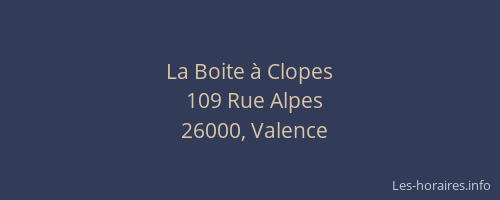 La Boite à Clopes