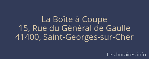 La Boîte à Coupe