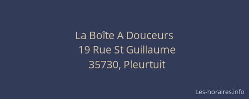 La Boîte A Douceurs