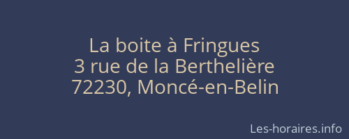 La boite à Fringues