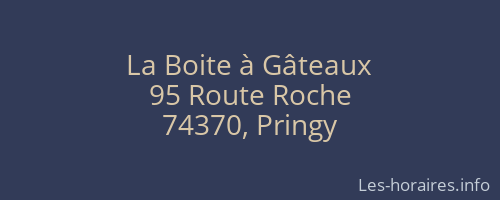 La Boite à Gâteaux
