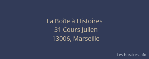 La Boîte à Histoires