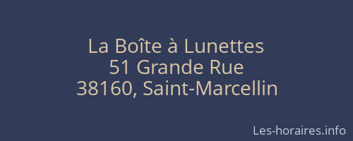 La Boîte à Lunettes