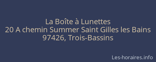 La Boîte à Lunettes