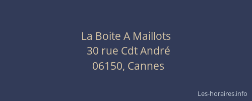 La Boite A Maillots