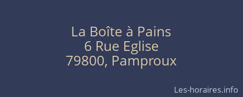 La Boîte à Pains