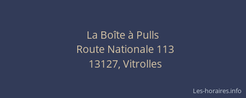 La Boîte à Pulls