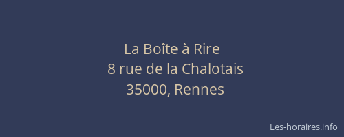 La Boîte à Rire